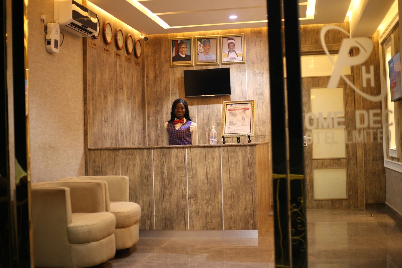 Reception lounge at Paradise Hotel Lafia